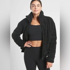 Athleta Willow Sherpa Fleece jacket in EUC